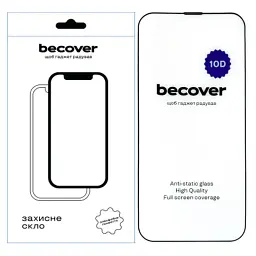 Скло захисне BeCover Apple iPhone 14 Plus 10D Black (711326)