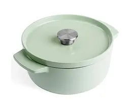 Кастрюля с крышкой KitchenAid СС007433-001 22 см 3.3 л фисташковая