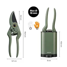 Секатор для кімнатних рослин Fiskars (1075314) - мініатюра 4