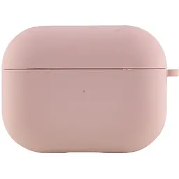Силіконовий футляр з мікрофіброю для навушників Airpods Pro Рожевий / Pink Sand - мініатюра 2
