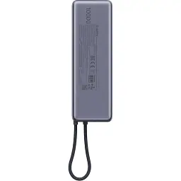 Портативна батарея Power Bank Xiaomi10000mAh 165W Integrated Cable BHR9361GL Grey - мініатюра 5