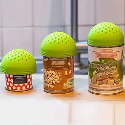 Друшляк силіконовий портативний фільтр для консервних банок, Kitchen Master Сірий 87271 - мініатюра 4