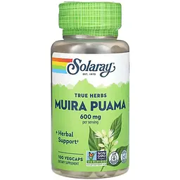 Муіра пуама Solaray Muira Puama 300 мг 100 веганських капсул