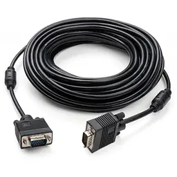 Кабель мультимедійний VGA M to VGA M 15.0m Vinga (VCPVGAF15BK) - мініатюра 2