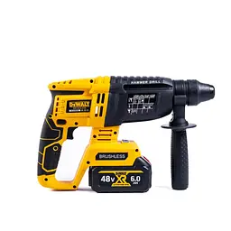 Набір акумуляторний DeWalt 3 в 1 шурупокрут перфоратор болгарка в кейсі з 2 акамуляторами 48 Вт Чорний з жовтим - мініатюра 8