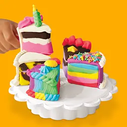 Набір для творчості Hasbro з масою для ліплення Play-Doh Super Slice Cake (G0497) - мініатюра 6