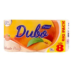 Туалетний папір Диво Premio Delicate Peach, тришаровий, 8 рулонів - мініатюра 3
