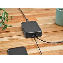 Зарядний пристрій Trust Maxo 240Вт,GaN, 4xUSB-C,PD, чорний (25413_TRUST) - мініатюра 7