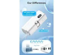 Зовнішній акумулятор (Power Bank) Vention USB-C In/Out, LED display, with built-in Lightning cable 22.5W 4800mAh Black (FHRB0) - мініатюра 9