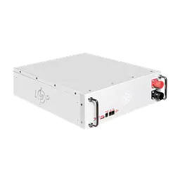 Акумулятор LP LiFePO4 51,2V - 100 Ah (5120Wh) (BMS SP 100A/50А) RM RS485/CAN LCD WH - мініатюра 3