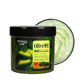 Маска для сухого та ламкого волосся Bioaqua Olive Hair Mask з оливковою олією 500 мл