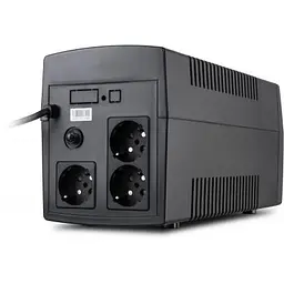 Пристрій безперебійного живлення Vinga LED 1500VA plastic case (VPE-1500P) - мініатюра 3