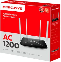 Маршрутизатор Mercusys AC12 AC1200 4xFE LAN 1xFE WAN - мініатюра 3