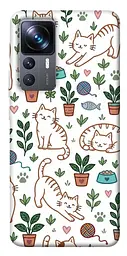 TPU чохол Demsky Cats pattern для Xiaomi 12T / 12T Pro