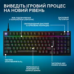 Клавіатура Logitech G316 X TKL USB UA Black (920-014205) - мініатюра 3