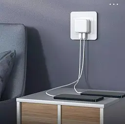 Мережевий зарядний пристрій No Brand Dual Type‑C PD25W/PD25W Total 50W White (33125_2955847) - мініатюра 3