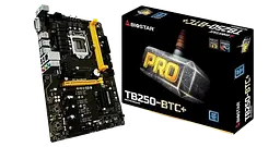 Материнська плата Biostar TB250-BTC+ V6 LGA 1151v1 (TB250-BTC+ V6) Б/В