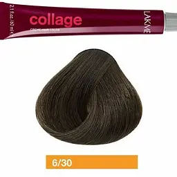 Перманентна фарба для волосся Lakme Collage Creme Hair Color відтінок 6/30 (золотаво темно русявий) 60 мл - мініатюра 2