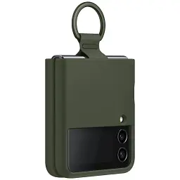 Чохол-накладка Samsung Silicone Cover with Ring для Samsung Galaxy Flip 4 SM-F721 Khaki (EF-PF721TGEGUA) - мініатюра 2