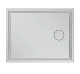 Дзеркало Mixxus Premium QUADRO MR20-100x80 (LED Touch, Anti-fog, лінза) (MP6623) - мініатюра 4