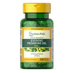Жирні кислоти Evening Primrose Oil 500 mg, 100 капсул Puritan's Pride fit0012970 - мініатюра 1