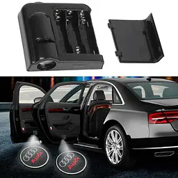 Лазерне Підсвічування дверей Проектор для автомобіля (Картридж Audi лого) 1 шт. - мініатюра 2