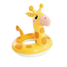 Дитяче надувне коло Big Animal Rings Жираф Intex 59221(Yellow) розмір 81х58 см