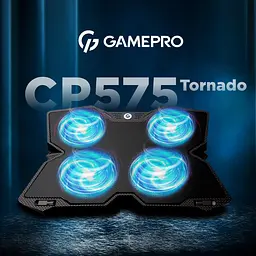Підставка для ноутбука GamePro Tornado 17" Black (CP575) - мініатюра 5