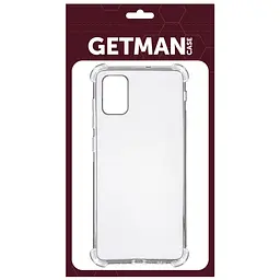 TPU чохол GETMAN Ease logo посилені кути для Samsung Galaxy A31 Безбарвний (прозорий) - мініатюра 2