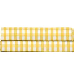 Дитяче простирадло Cosas Yellow Check 110х160 см жовто-біле (YellowCheck_110x160)