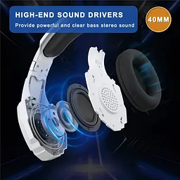 Ігрова гарнітура KOTION EACH G9000 Plus для ПК та консолей з RGB-підсвічуванням і мікрофоном (Білий) - мініатюра 5