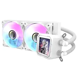 Система жидкостного охлаждения DARKFLASH DV240S WHITE - миниатюра 4