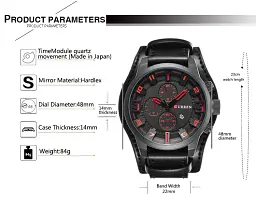 Годинник наручний Curren 8225 Black (18685) - мініатюра 5