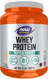 Сывороточный протеин Now Foods Sports Whey Protein 907 г сливочно-ванильный