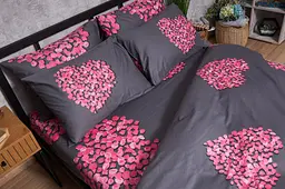 Комплект постільної білизни Moon&Star Satin Elit Rose Quartz полуторний євро 160х220 см наволочки 2х40х60 см - мініатюра 4