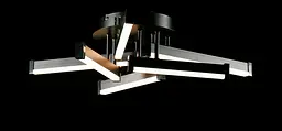 Світлодіодна люстра Splendid Ray L1645/6 LED (BK), чорний, білий, 66 Вт, від 9-17 м² - мініатюра 3