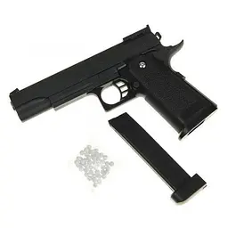 Іграшковий пістолет "Colt M1911 Hi-Capa" Galaxy G6 метал чорний - мініатюра 3