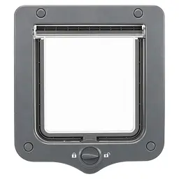 Двері Trixie для котів двосторонні 20 × 22 cм сірі - мініатюра 3