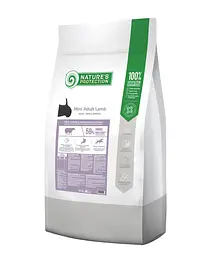 Сухий корм для дорослих собак малих порід з ягнятиною Nature's Protection Mini Adult Lamb Small Breeds, 18 кг
