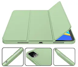 Чохол-книжка CDK для Apple iPad Air 10.9" 4gen 2020 екокожа/силікон Smart Case cлот стилус (011190) light green - мініатюра 3