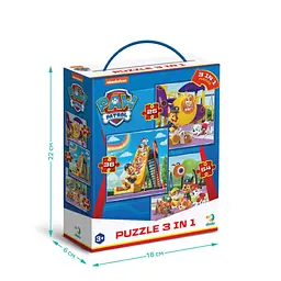 Дитячий пазл Ігровий майданчик Paw Patrol 200578, 3 в 1 - мініатюра 4
