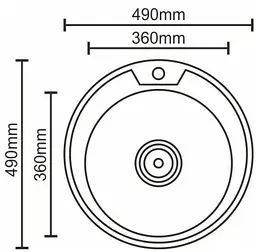 Кухонна мийка Platinum 490 декор (SP000000256) - мініатюра 5