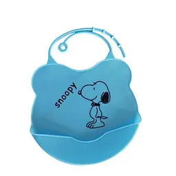 Силіконовий слинявчик з кишенею Kiddy Синій Снуппі YT564312