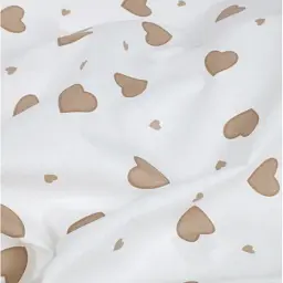 Багаторазова непромокаюча пелюшка Cosas Beige Hearts 100х140 см біла з бежевим (Diaper_BeigeHearts_100x140) - мініатюра 4