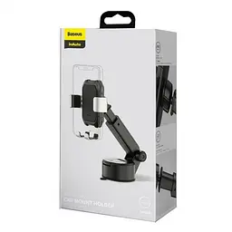 Автомобільний тримач холдер Baseus Tank Gravity Car Mount Holder SUYL-TK0S Silver - мініатюра 7