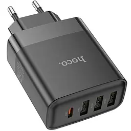 МЗП Hoco C127A Intelligent PD45W (3USB-A/1C) Black - мініатюра 4