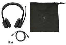 Гарнітура Logitech Zone 305 Wireless Headset Black BT DIRECT (981-001458) (7031264) - мініатюра 4