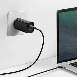 Зарядний пристрій Baseus GaN2 Lite Quick Charger (CCGAN2L-B01), 65W, Type-C, USB, чорний - мініатюра 5
