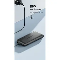 Зовнішній акумулятор Baseus Lipow power Bank 20 000mAh 15W P10079100113-00 чорний - мініатюра 5