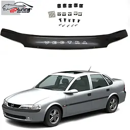 Дефлектор капоту мухобійка для Opel Vectra B 1996-2001 Євро Кріплення (Vip Tuning) OP11